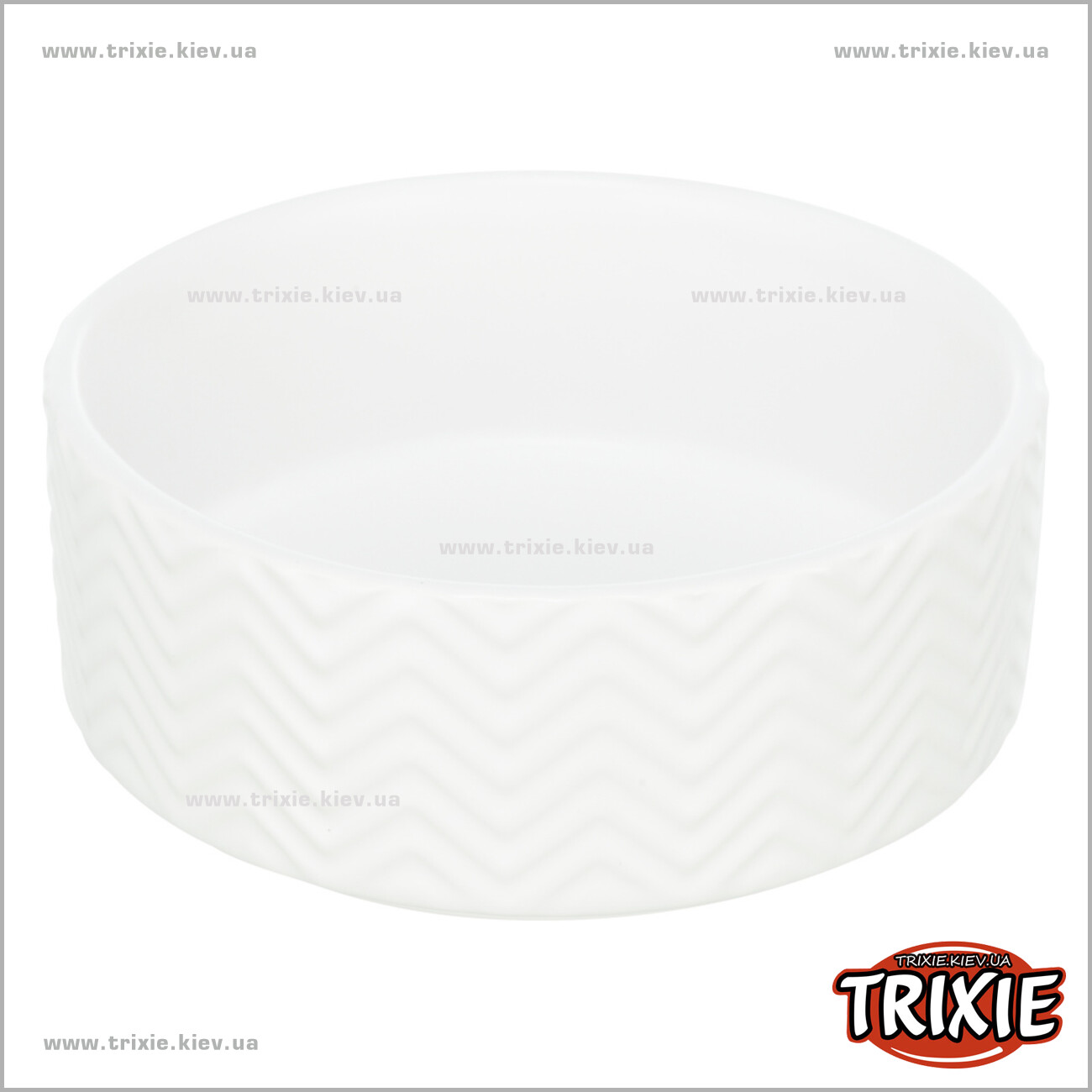 TX-25023 Миска керамическая Trixie Ceramic Bowl (0.4L /13см белый